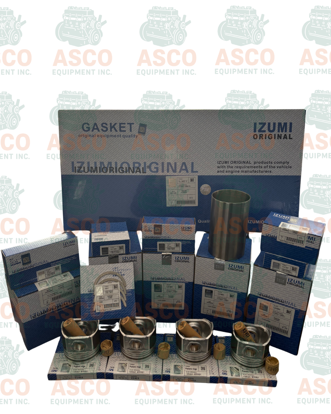 Izumi Original Overhaul Kit for Kubota V2403 STD