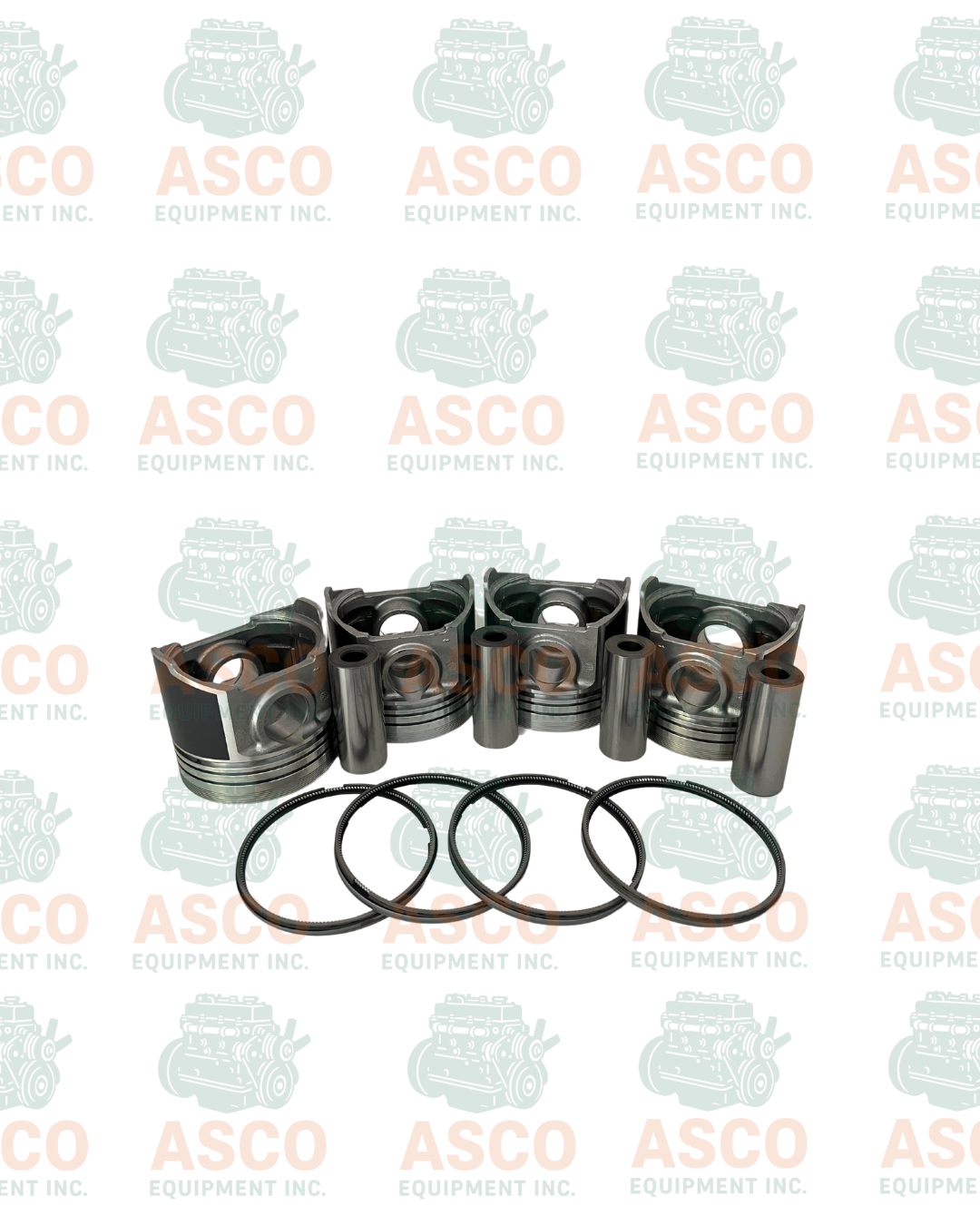 Piston and Ring kit for Kubota Engines V3300  STD Alfin (Hole 52MM)