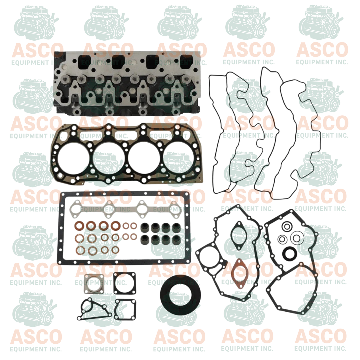 Cylinder Head for Perkins Series 404 with Full Gasket Kit